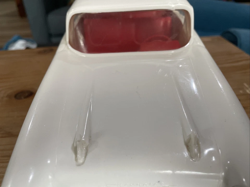 Original 1970's 1957 Chevrolet Hotrod Plastic 1/10th Scale Toy Car 14” Long USA - Image 3 of 4