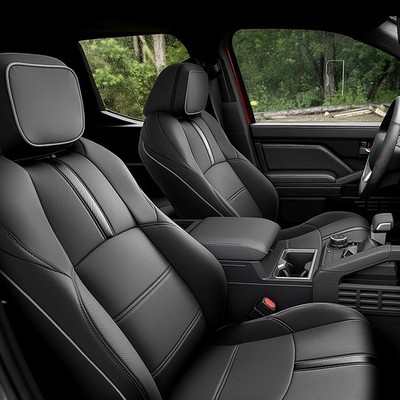 DiffCar  for Toyota Tacoma Seat Covers 2024 2025 2026(Gas Only), Faux Nappa