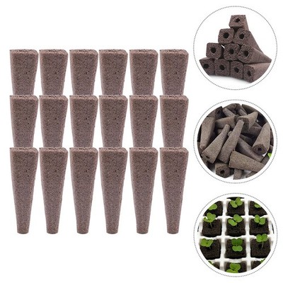  50 Pcs Boden-baumschulblöcke Blumenerdeblöcke Gartenzubehör Sämlingspflanzer