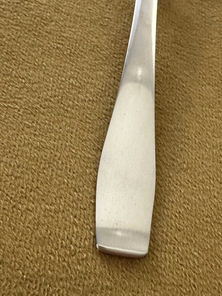 "Dos cucharas soperas ovaladas Georg Jensen plata 7 3/4"" acero inoxidable GUC MCM Dinamarca" Foto 2 de 4