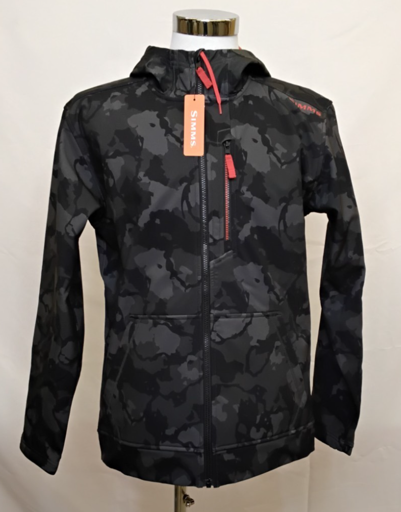 Simms Rogue Hoody Men's M Regiment Camo Carbon Full Zip Fleece