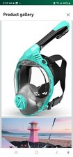 ZACSYNC Full Face Snorkel Mask , Safe Dry Top Breathing System Adult Anti...