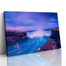 Niagara Falls Sunrise Canvas Framed Print Picture Wall Art