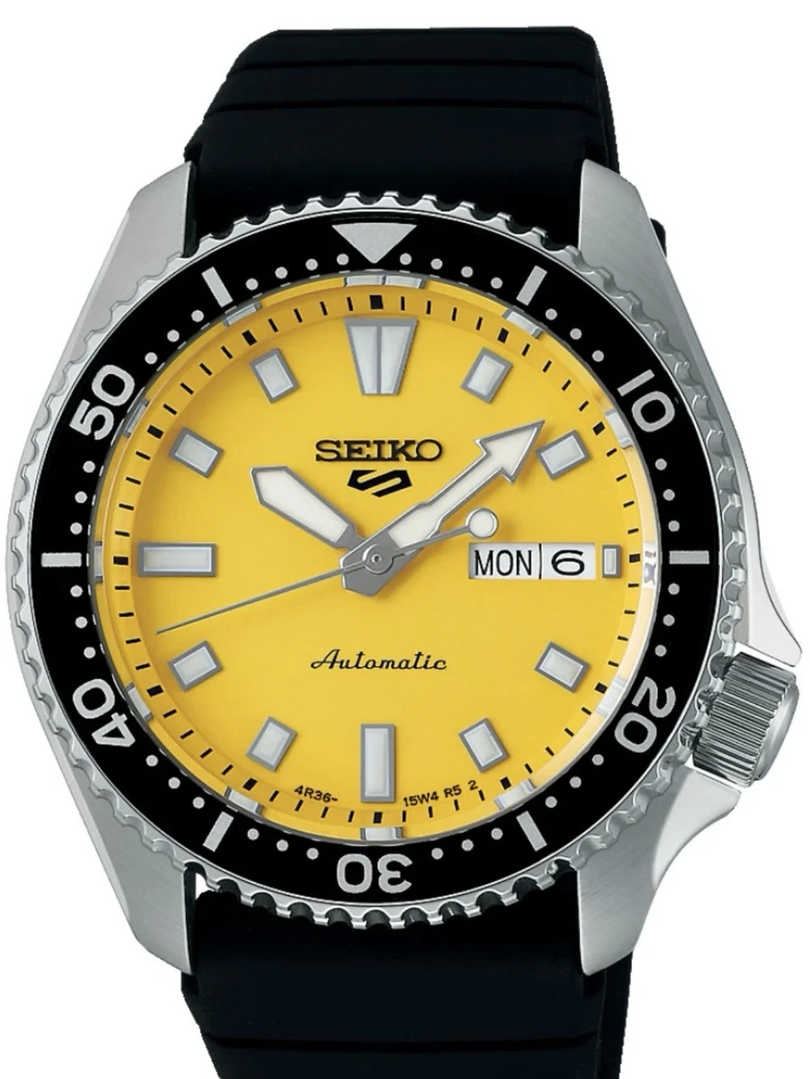 Seiko 5 Sports Mechanical (Automatic) Rubber Band Wristwatches for