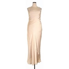 Show Me Your Mumu Pale Gold Maxi Cowl Neck Front Strappy Dress