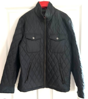 UNTUCKit Jacket Mens Size L Navy Blue Quilted  Full Zip Jacket style: Marne