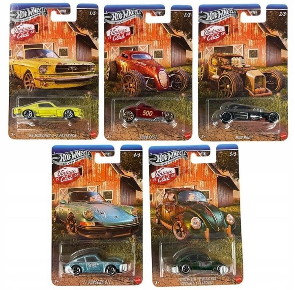 Hot Wheels Vintage Club Silver Series 5Er Set HRT81-979H 1:64-image