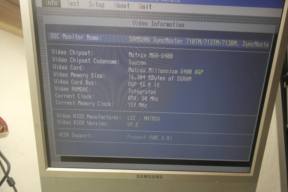 Matrox G400 16MB universal AGP Graphics video VGA Card retro G4+ MILN/16/CPQ - Image 2 of 4