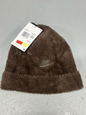 Women's Nike FJ8688-237 Brown Peak Soft Cuff Beanie Hat NEW