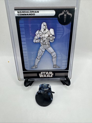 Star Wars Miniatures WOTC Mandalorian Commando 57/60 con tarjeta - Imagen 1 de 2