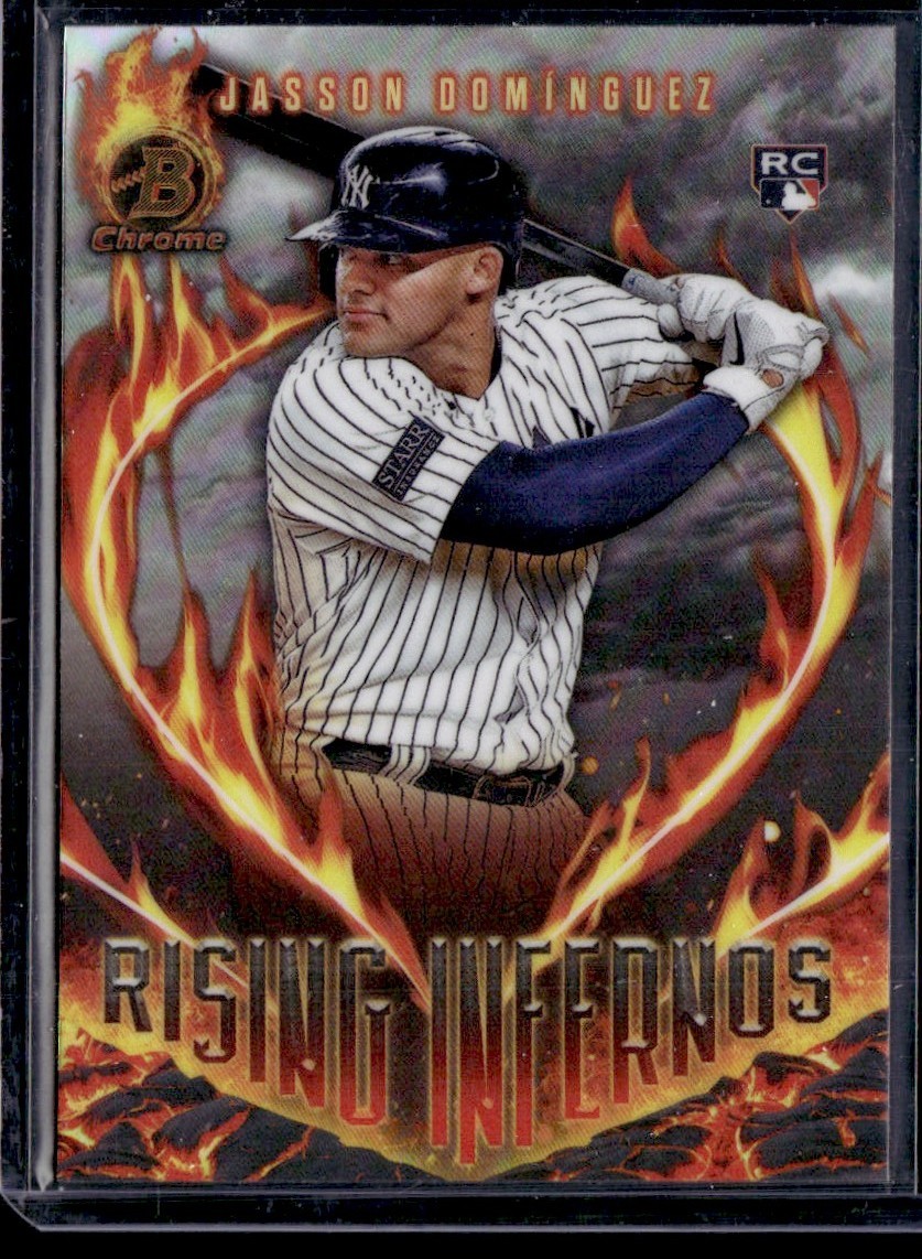 JASSON DOMINGUEZ 2024 BOWMAN RISING INFERNOS RC NEW YORK YANKEES #RI-2