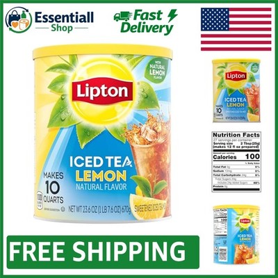 Luxurious Lemon Iced Tea Mix - Sweetened Powder, Makes 10 Quarts of Refreshment