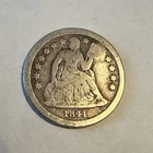 1841 Philadelphia Mint Silver Seated Liberty Dime - 00037