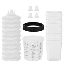 600ml Disposable Paint Spray Gun Cup For Automotive Gun Hvlp Black