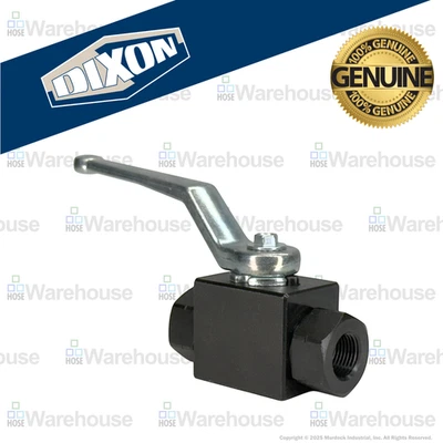 Genuine Dixon HPBV10 Carbon Steel High Pressure Ball Valve, 1" NPT, 6000 PSI