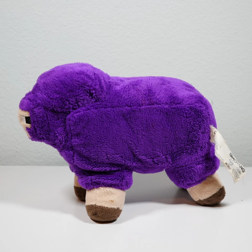 Minecraft Purple Sheep Plush 2016 Mojang 11" Minecon Exclusive Rare Collectible - Image 2 of 4