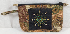 Wristlet Handbag Purse - Beaded Pouch With Zipper