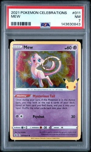 2021 POKEMON CELEBRATIONS #011 MEW PSA 7