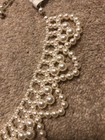 Vintage Faux Pearl Collar Choker/Necklace, Scalloped Design — photo 2