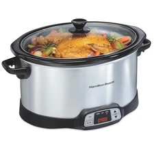 Hamilton Beach 8 Quart Programmable Slow Cooker 33480 New