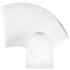 100 Pcs Non Woven Drawstring Storage Bags For Shoes Clothes And Travel Packing