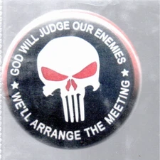 JRButtons LLC - Pinback Button - Pressed 3"(inch) - PUNISHER