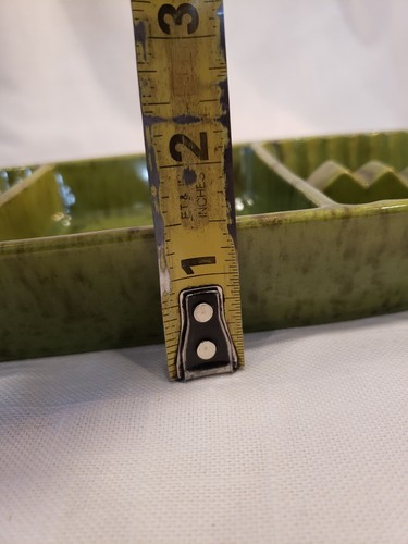 Vintage~Haeger Lrg. Green~Ceramic~Art Deco~Ashtray~720-S USA~15.25"Lx5"W(B7) - Picture 11 of 11