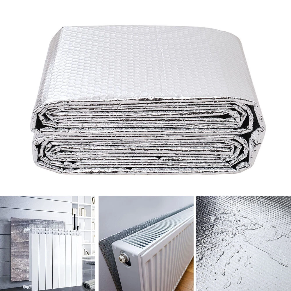 Radiator Insulation Reflective Foil - 5m x 60cm Heat Reflector Panels Sheet  | eBay