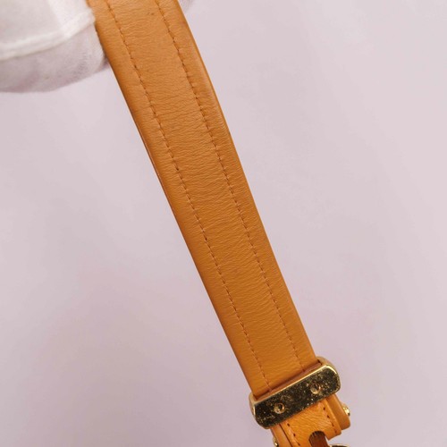 Authentic Gianni Versace Orange Ostrich Tote Bag - Picture 23 of 24