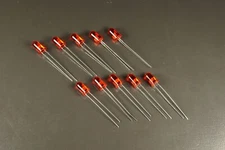 Lot of 10 200-BCR Data Display Products T-1 3/4 LED Red 635nm 120mcd @ 20mA NOS