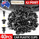 <!--F#f_0-->40PCS CAR PLASTIC 10MM SCRIVET SCREW CLIPS FIT DOOR BOOT TRIM PANELS BUMPER<!--F/-->