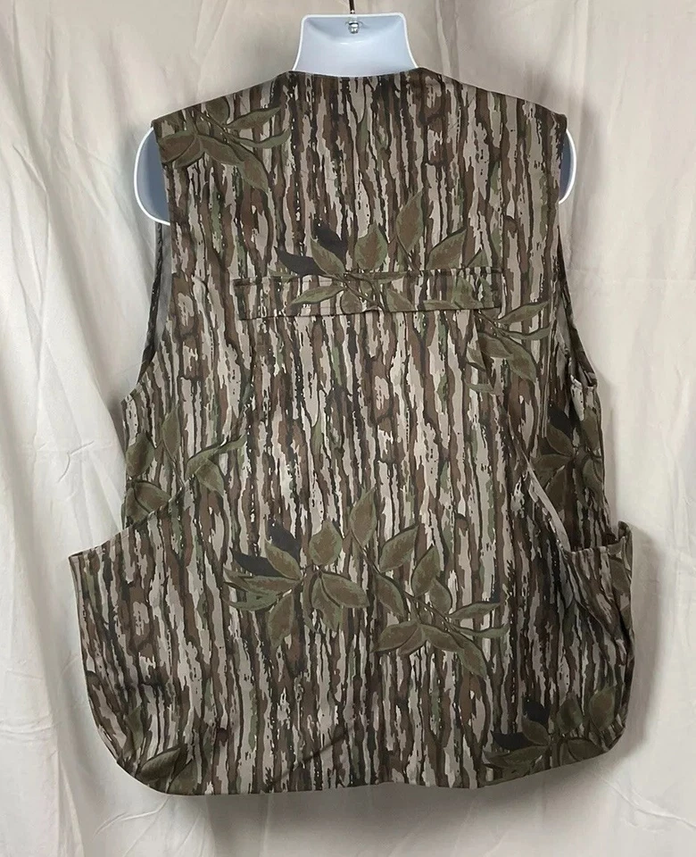 Vintage Bob Allen Camouflage Hunting Vest Medium USA Made Real Tree - Image 2 of 4