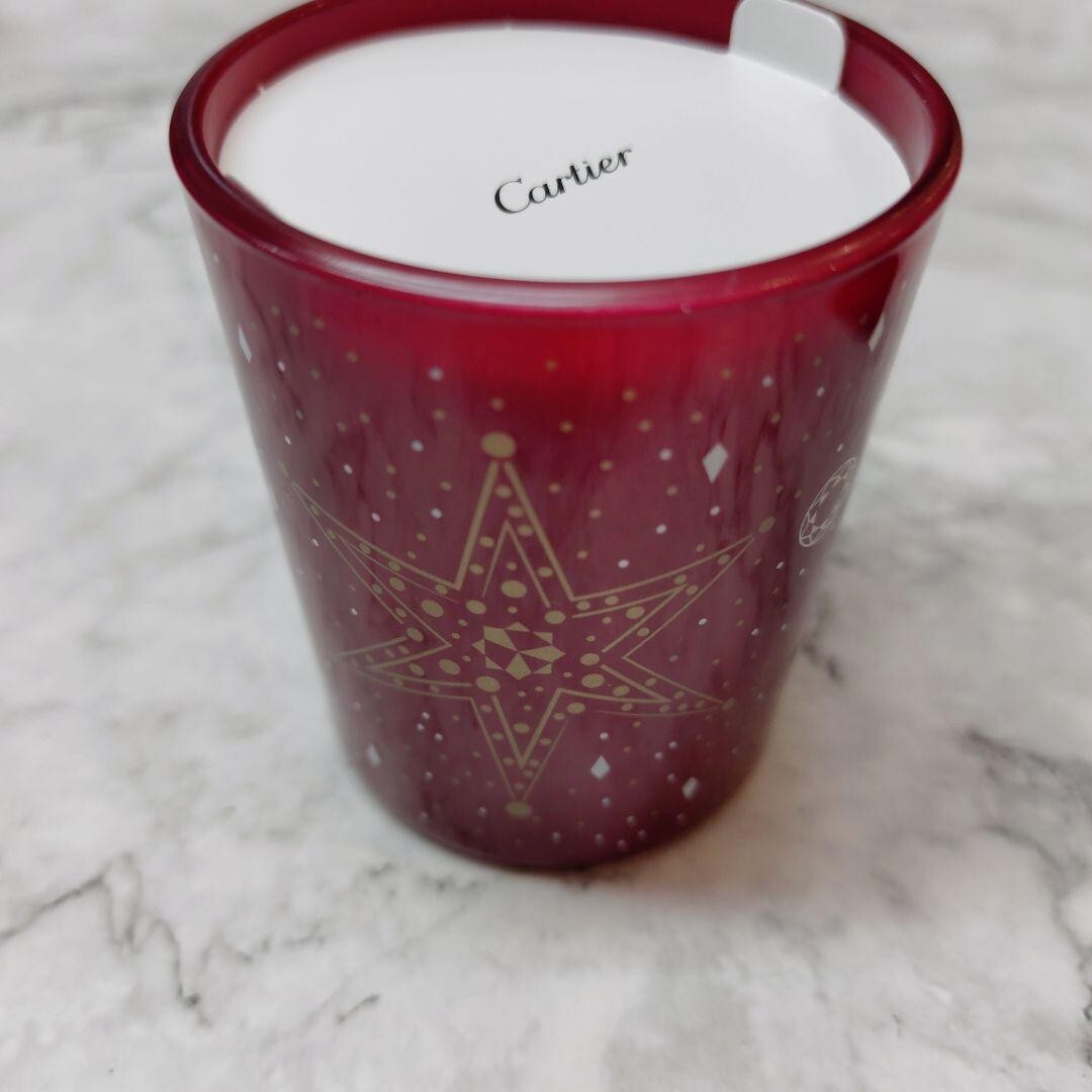 CARTIER Aroma Candle Red Cartier candle novelty with box Set