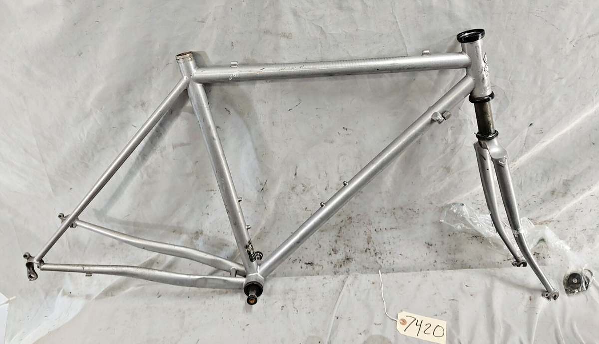 Bike Frame Clear Powder Coat Over Bare Metal Raw Aluminum Bicycle