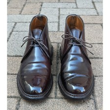 Alden Shoes Shell Cordovan 1339 Chukka Boots Color 8 Dark Burgundy Men US6 D
