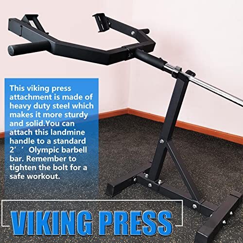 Viking Press Landmine Handle for 2Inch Olympic Barbell, TBar Row