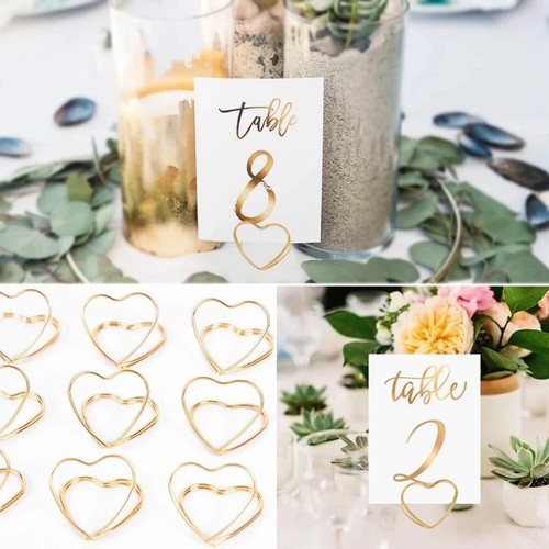 Enhance Your Wedding Decor with 15 Exquisite Gold Table Number Holders