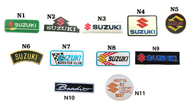 Suzuki Motors Auto Sport Racing Patch Bügelbild zum Aufnähen Jacke Jeans Ledermütze Neu