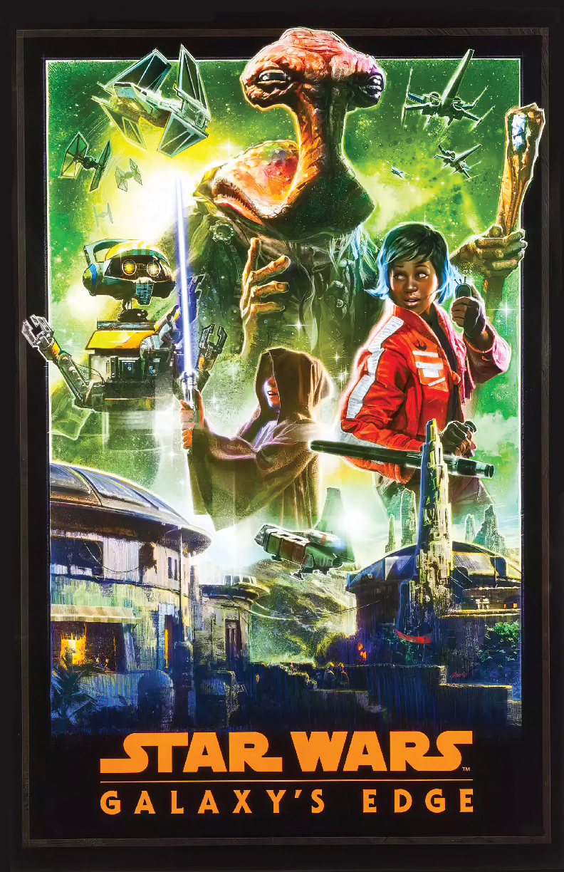 Star Wars Galaxy's Edge 13x19 Matte Print Disney Art Decor Poster