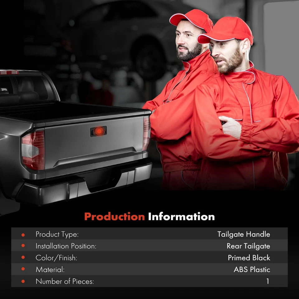 Manija de puerta trasera negra con cerradura para Chevrolet Silverado 1500 GMC Sierra 1500 Foto 2 de 4