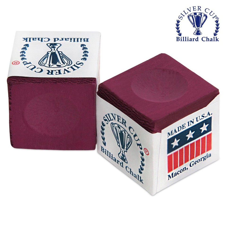 Pool & Snooker Cue Chalk Silver Cup Made In USA One Dozen - Foto 9