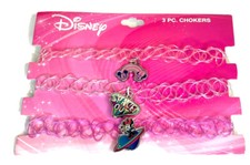 DISNEY Mickey Minnie "Spaced Out" 3 Piece Choker Necklace Set New In Package NIP