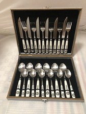 1x 24 Pcs Versace  Luxury Cutlery Set Stylish Spoon Fork and Teaspoons