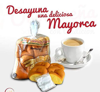 1 Pack of Puerto Rican Sweet Rolls (Mallorcas) by La Orocoveña Biscuit 