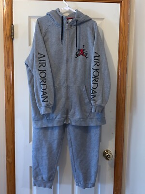 NIKE AIR JORDAN GRAY SWEATER \u0026 PANTS SET SIZE XL | eBay