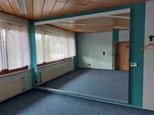 Großer Spiegel auf MDF Platte, stabil, hochwertig, 242 x 93,5 cm