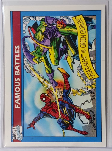 Impel Marvel Universe I Famous Battles 111 Spider-Man v Green Goblin 1990 - Imagen 2 de 3