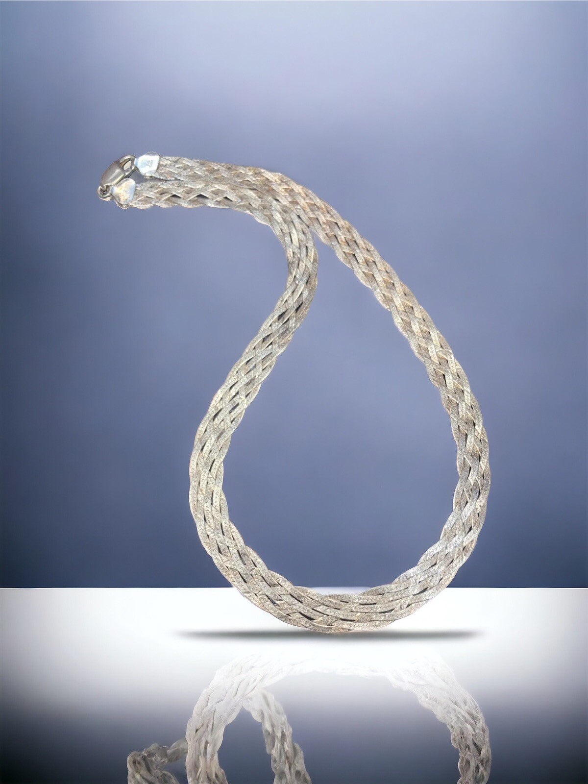 16", 10mm Italy Solid  Sterling silver necklace, … - image 1