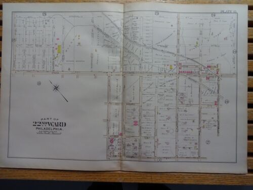 1899 Map Of Philadelphia - Selten - 22nd Ward - Morton St. & Sprague Ave - Bild 1 von 7
