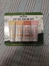 IZME New York 4 Lip Oil Balm Kit Coconut, Peach, Rosehip and Strawberry NEW